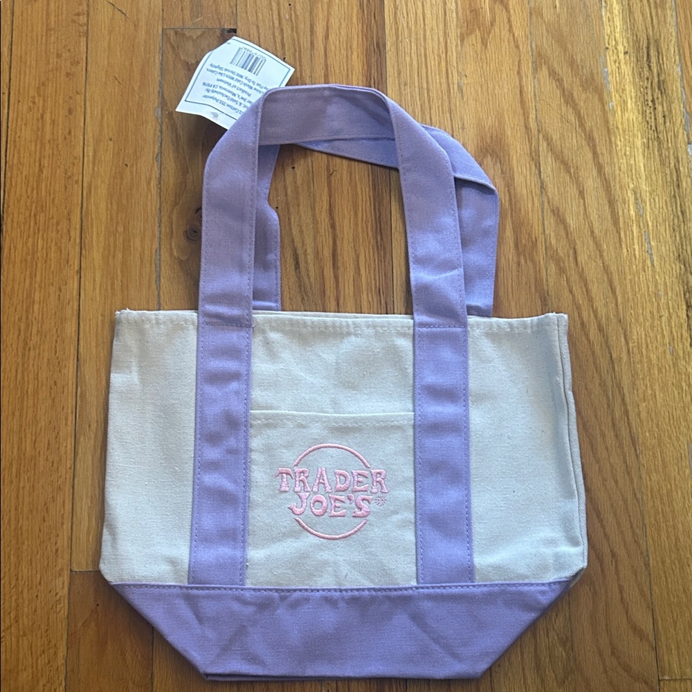 Lavender & pink Trader Joe’s  Canvas Tote Bag
